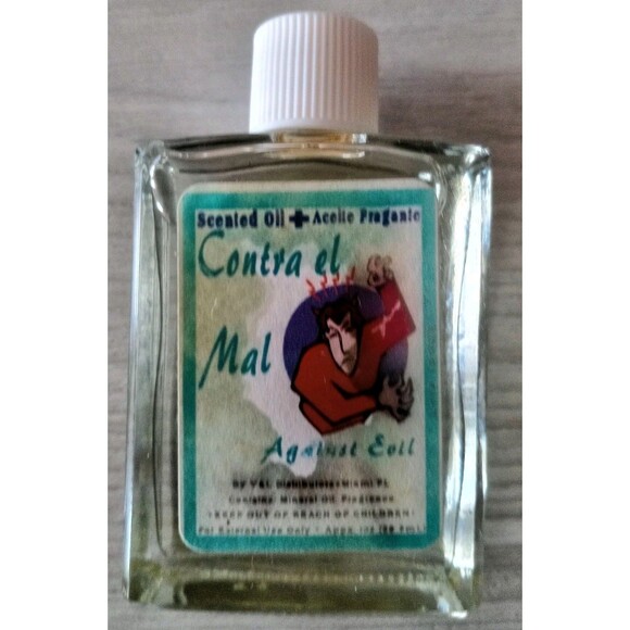 Contra el Mal Scented Oil Against Evil 1 Fl. Oz. Protection Ward Off Negativity - Picture 2 of 5